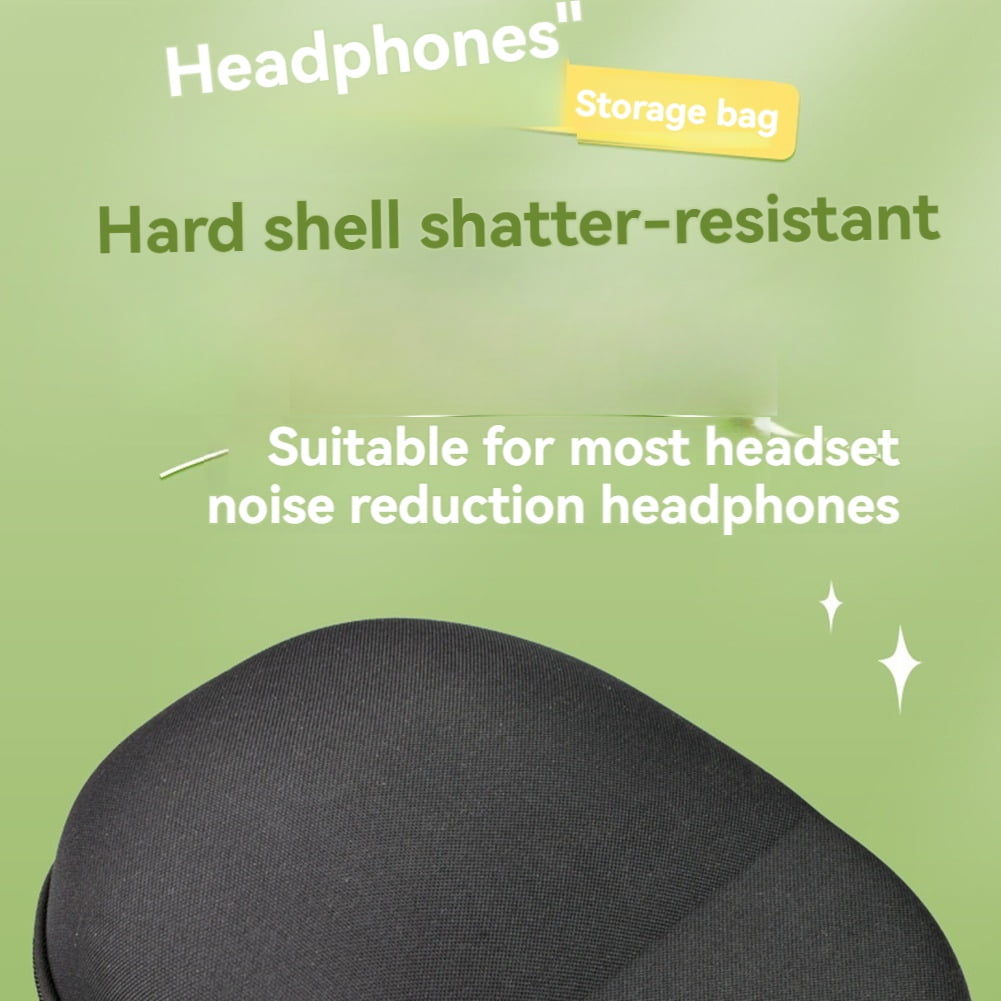 Headphone Case Headphones Storage Bag for Protecting Your Headphone Black Ordinary