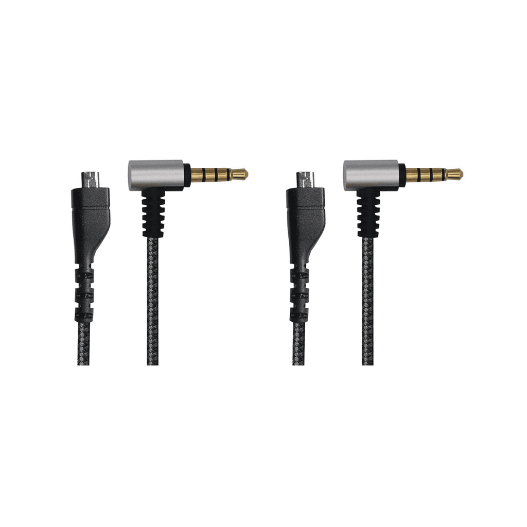 2X Audio Cable Flexible Stereo Gaming Headset Cord Replacement for /5/7 Pro Gaming Headset,2 x Replacement Audio Cable for Gaming Headset,Black &amp; Silver