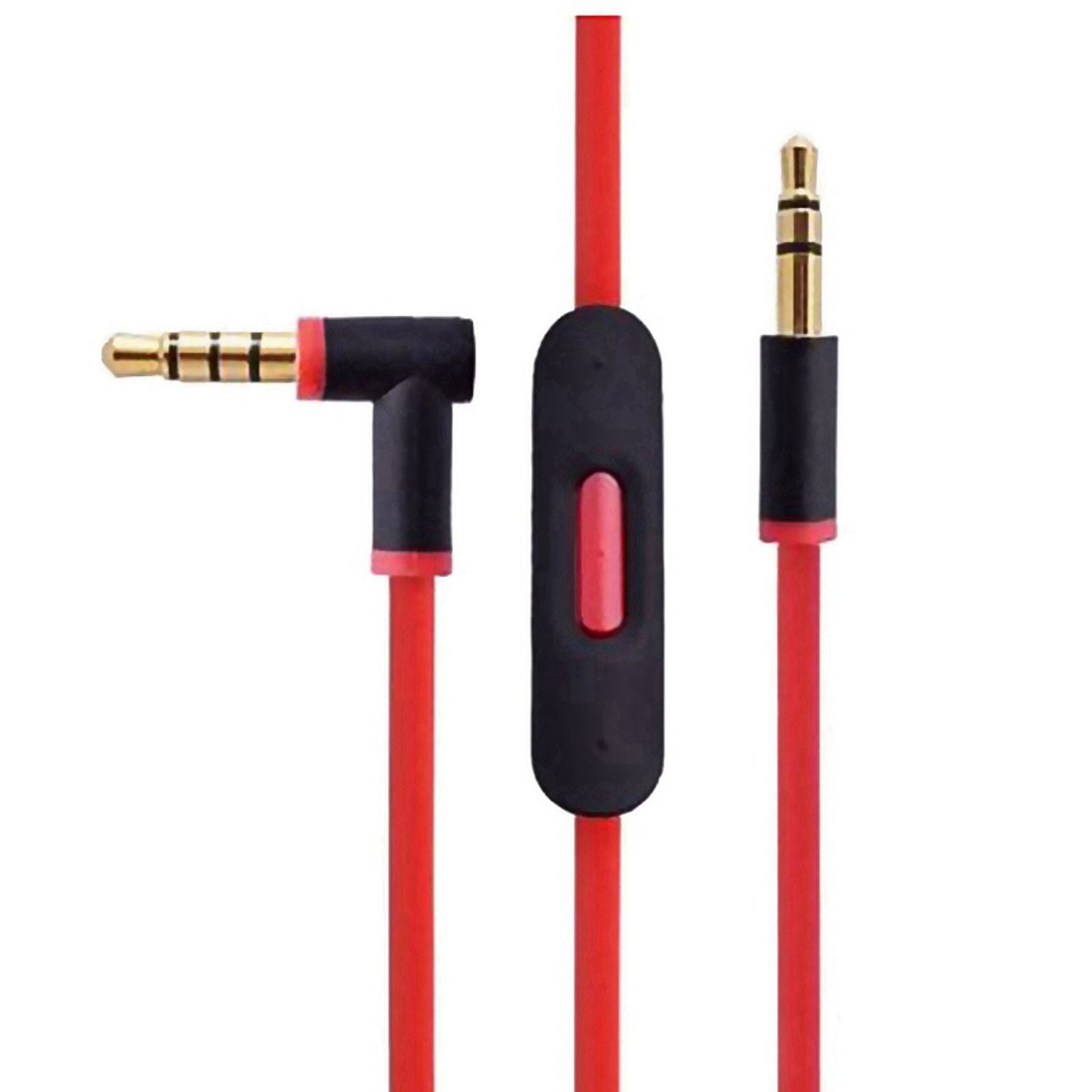 2X Replacement Audio Cable for By Headphones with in Line Mic for Studio/Executive/Mixr/Solo/Wireless/Pro,2 x Replacement Audio Cable,Red &amp; Black