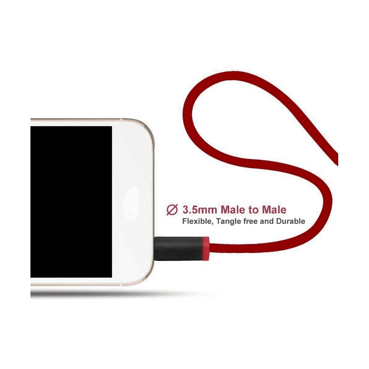 2X Replacement Audio Cable for By Headphones with in Line Mic for Studio/Executive/Mixr/Solo/Wireless/Pro,2 x Replacement Audio Cable,Red &amp; Black