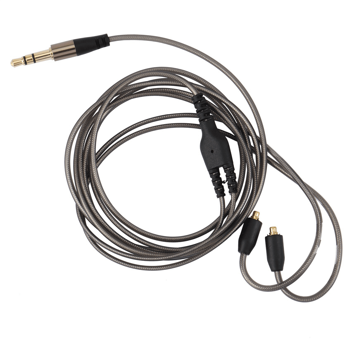2X DIY Ie800 Headphone Cable Single Crystal Copper Wires, 14 Core MMCX Interface Earphone Cable for SE215/315/535/UE900