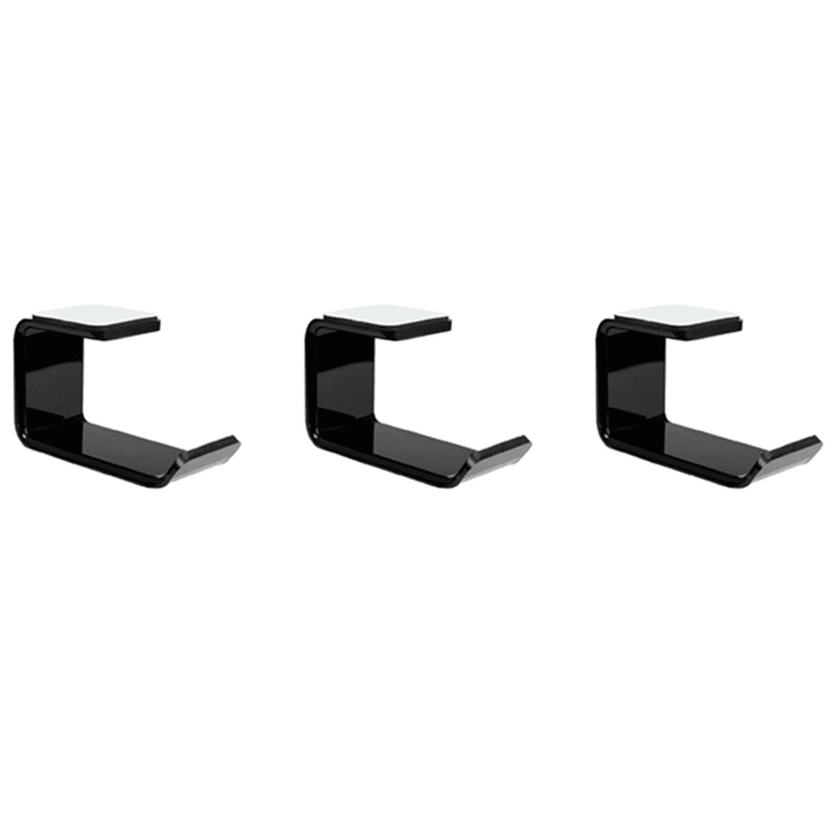 3X Acrylic Headphone Bracket Wall Mounted Headset Holder Desk Display Stand Bracket Hanger Headphone