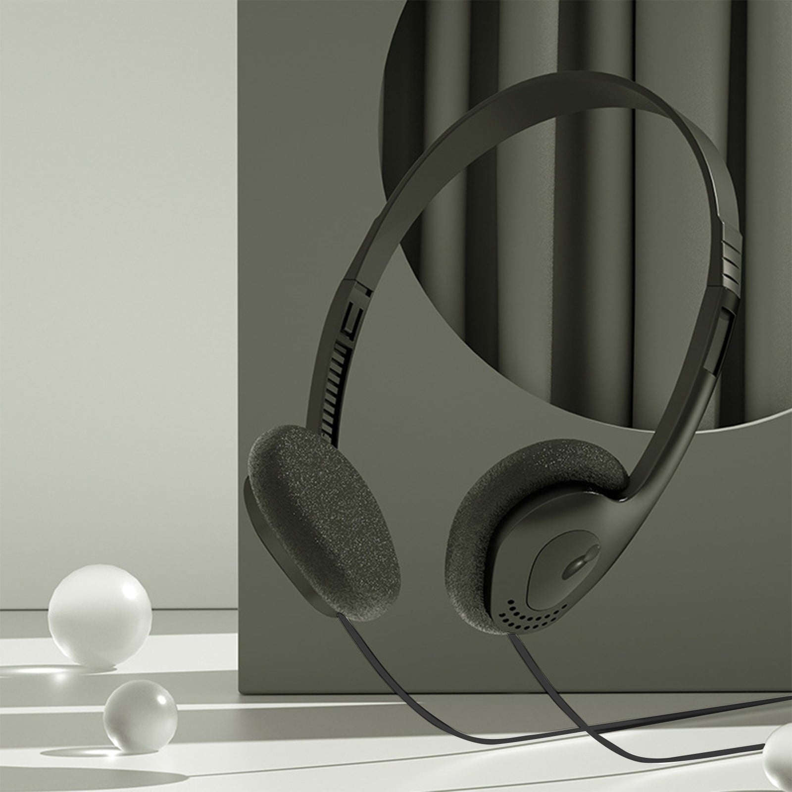 Wired Over-Ear Headphones, Retro Classic Design, Comfortable Fit and Universal Compatibility for Computer, Phone, PC in Multiple Colors