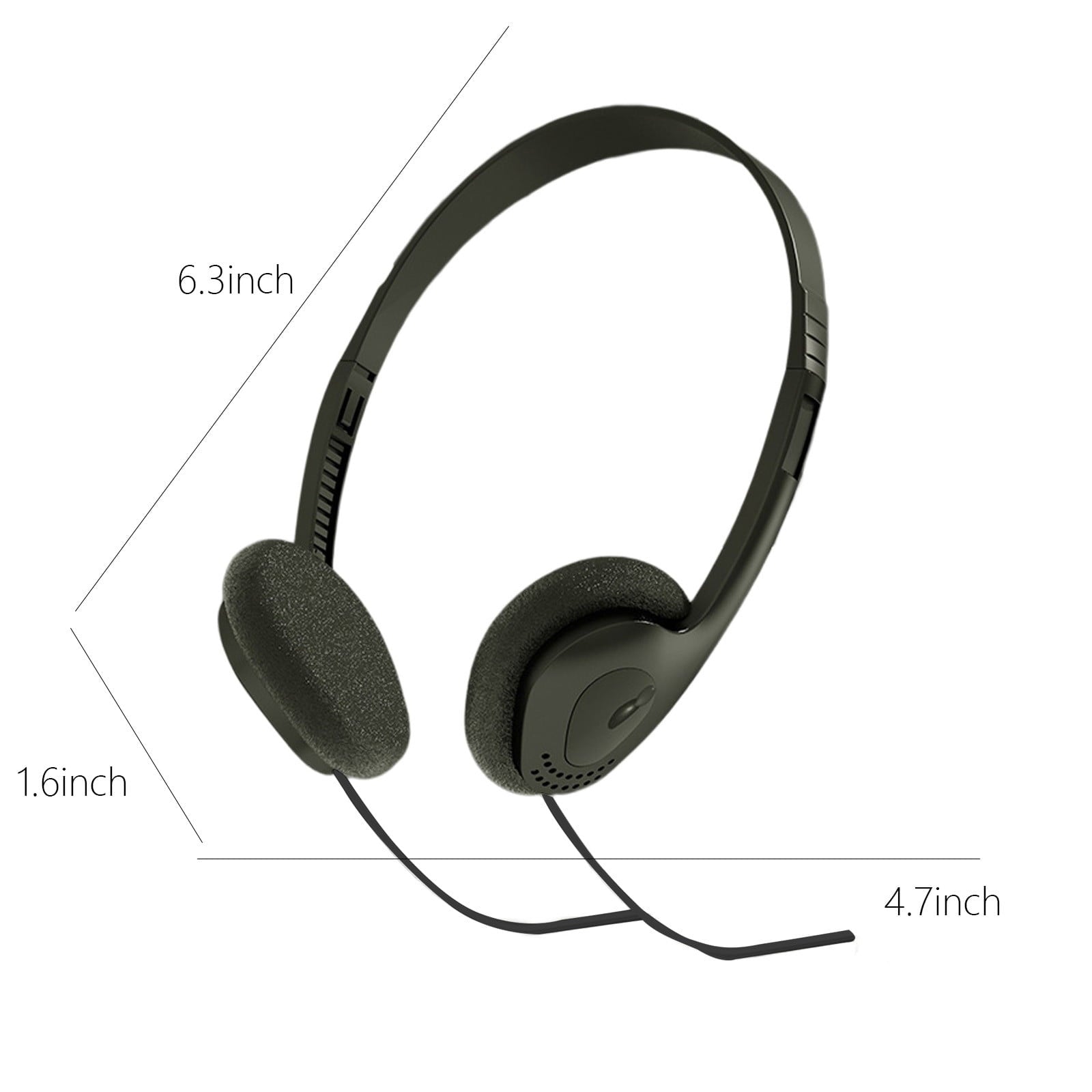 Wired Over-Ear Headphones, Retro Classic Design, Comfortable Fit and Universal Compatibility for Computer, Phone, PC in Multiple Colors