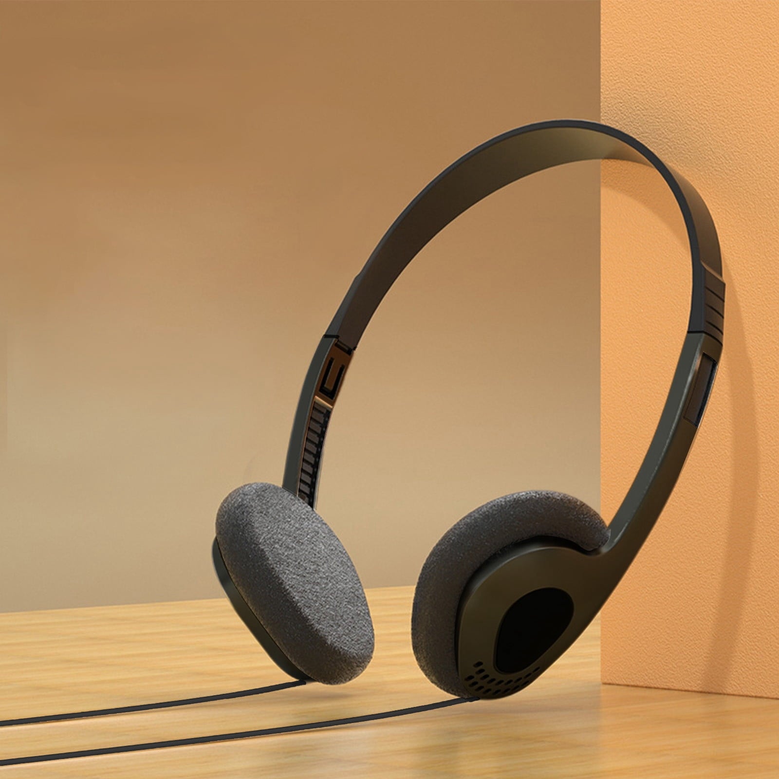Wired Over-Ear Headphones, Retro Classic Design, Comfortable Fit and Universal Compatibility for Computer, Phone, PC in Multiple Colors