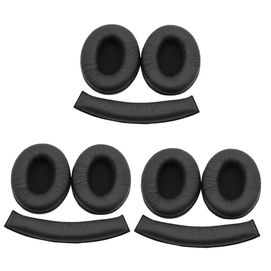 3 PCS Headphone Accessories Replacement Ear Pads Cushion Black