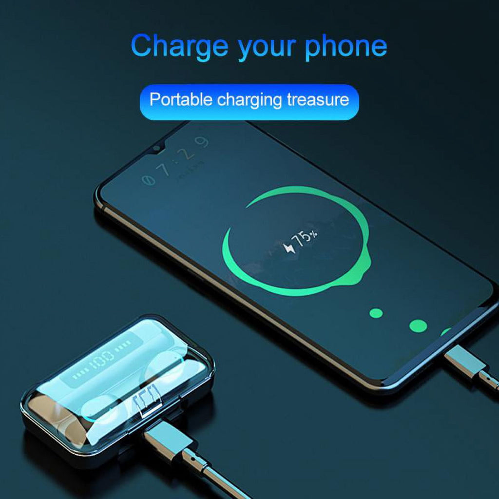 F9 TWS Portable Bluetooth 5.0 Earphones Wireless Headphones 9D Stereo Sports Waterproof Earbuds Headsets