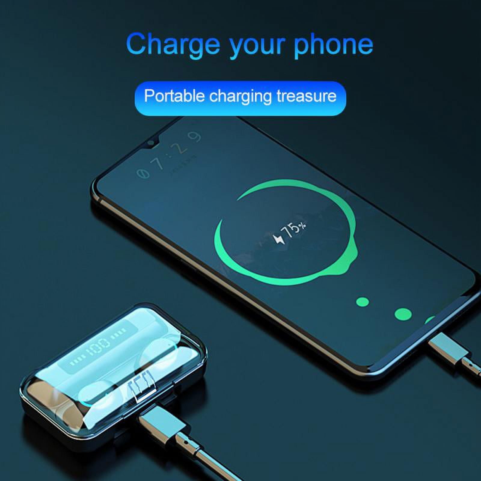 F9 TWS Portable Bluetooth 5.0 Earphones Wireless Headphones 9D Stereo Sports Waterproof Earbuds Headsets