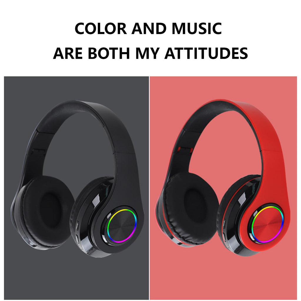 Over Ear Wireless Headphones with Microphone, Low Latency for Gaming, Comfortable Foldable Design for Work, Travel, and Study