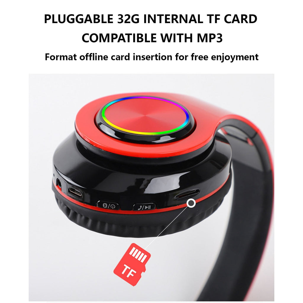 Over Ear Wireless Headphones with Microphone, Low Latency for Gaming, Comfortable Foldable Design for Work, Travel, and Study