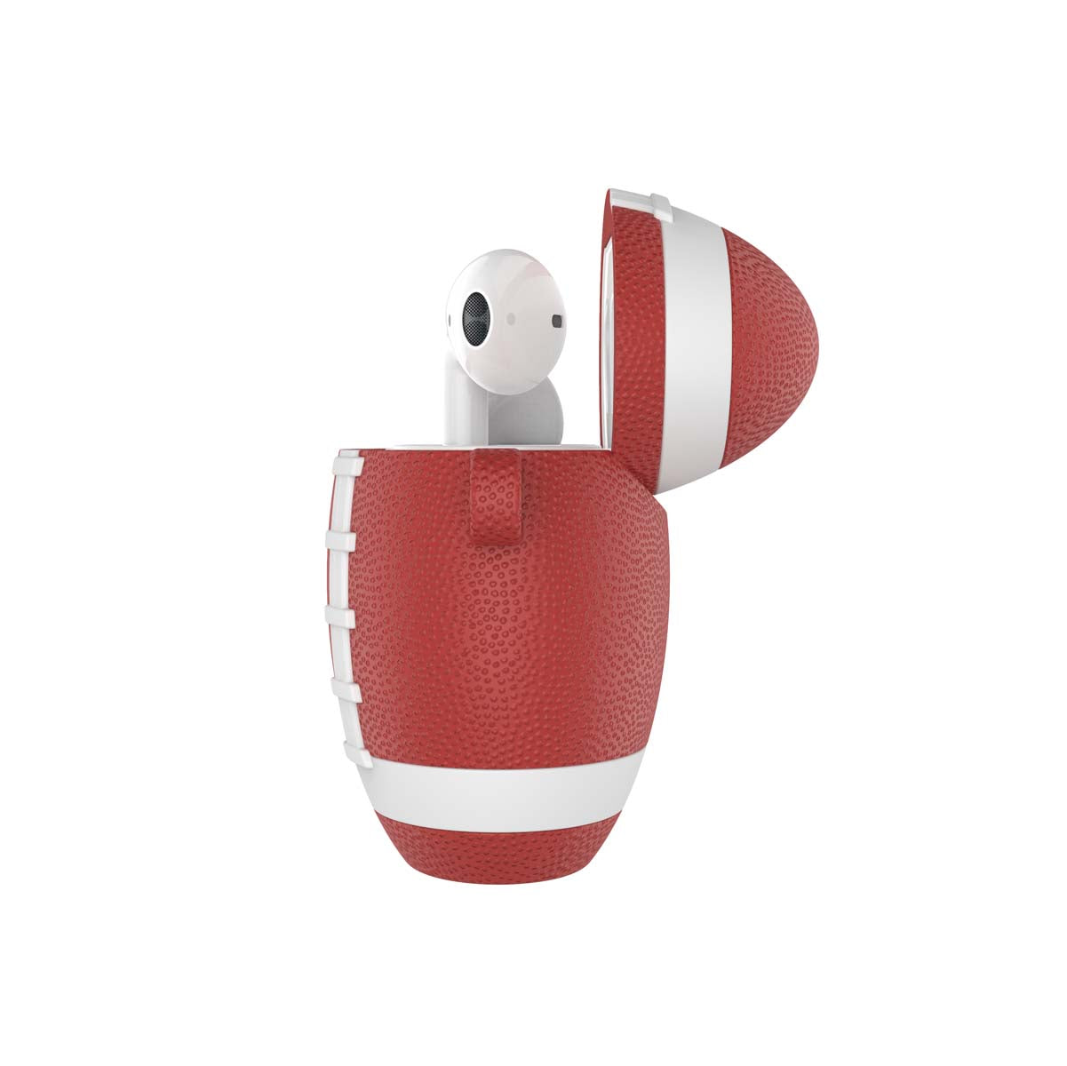 Airpods PVC Cases Cover, Case for Airpods, Njjex Full Protective Premium PVC Rubber Silicone Case Cover with Keychain Strap for Women (football)