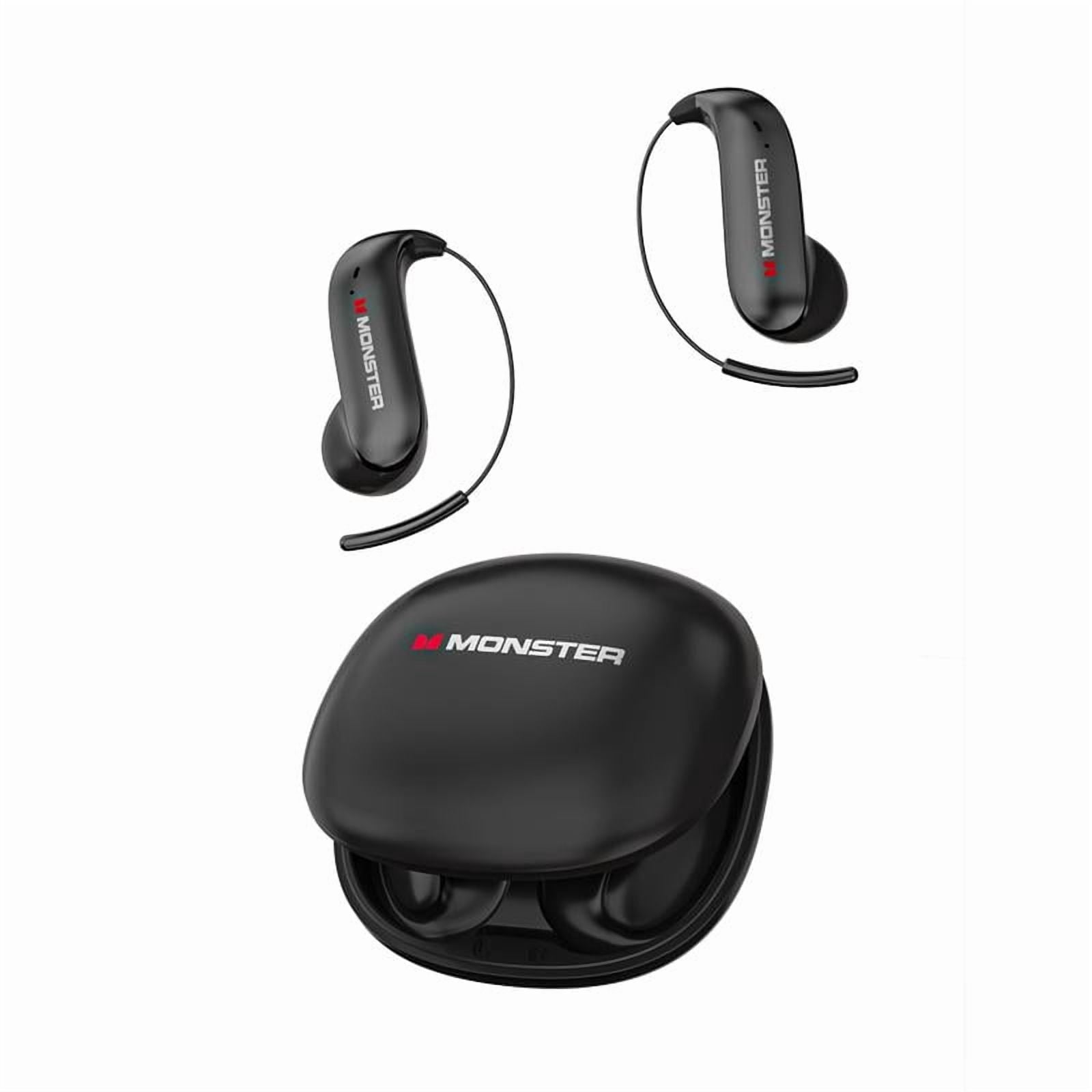 Monster Ear Buds-Bluetooth Headphones with Zero‑Gravity Titanium Ear‑Hook Design, Noise Isolation, 145H Playtime Wireless Earbuds Headset Bluetooth 6.0, IPX5 Waterproof