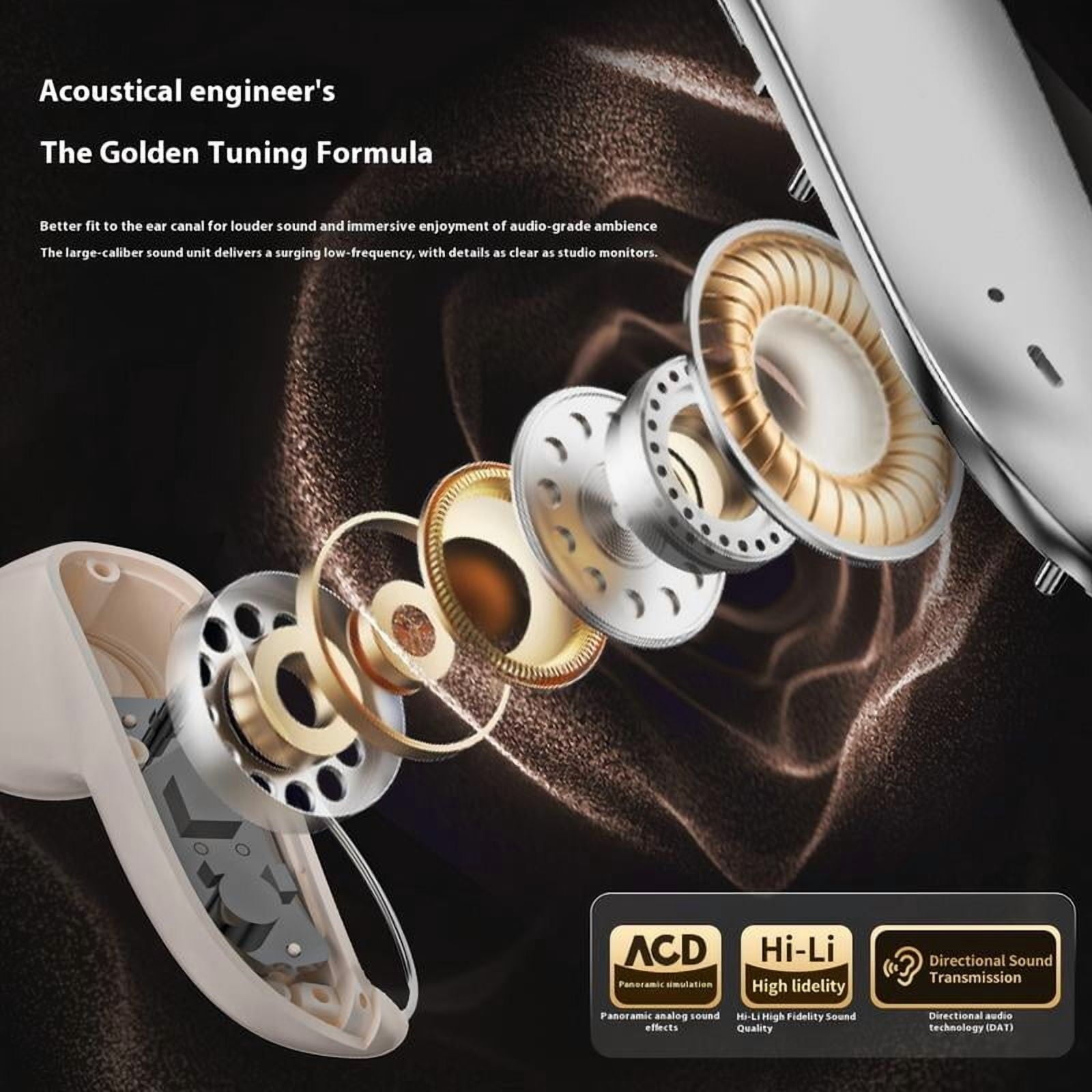 Monster Ear Buds-Bluetooth Headphones with Zero‑Gravity Titanium Ear‑Hook Design, Noise Isolation, 145H Playtime Wireless Earbuds Headset Bluetooth 6.0, IPX5 Waterproof