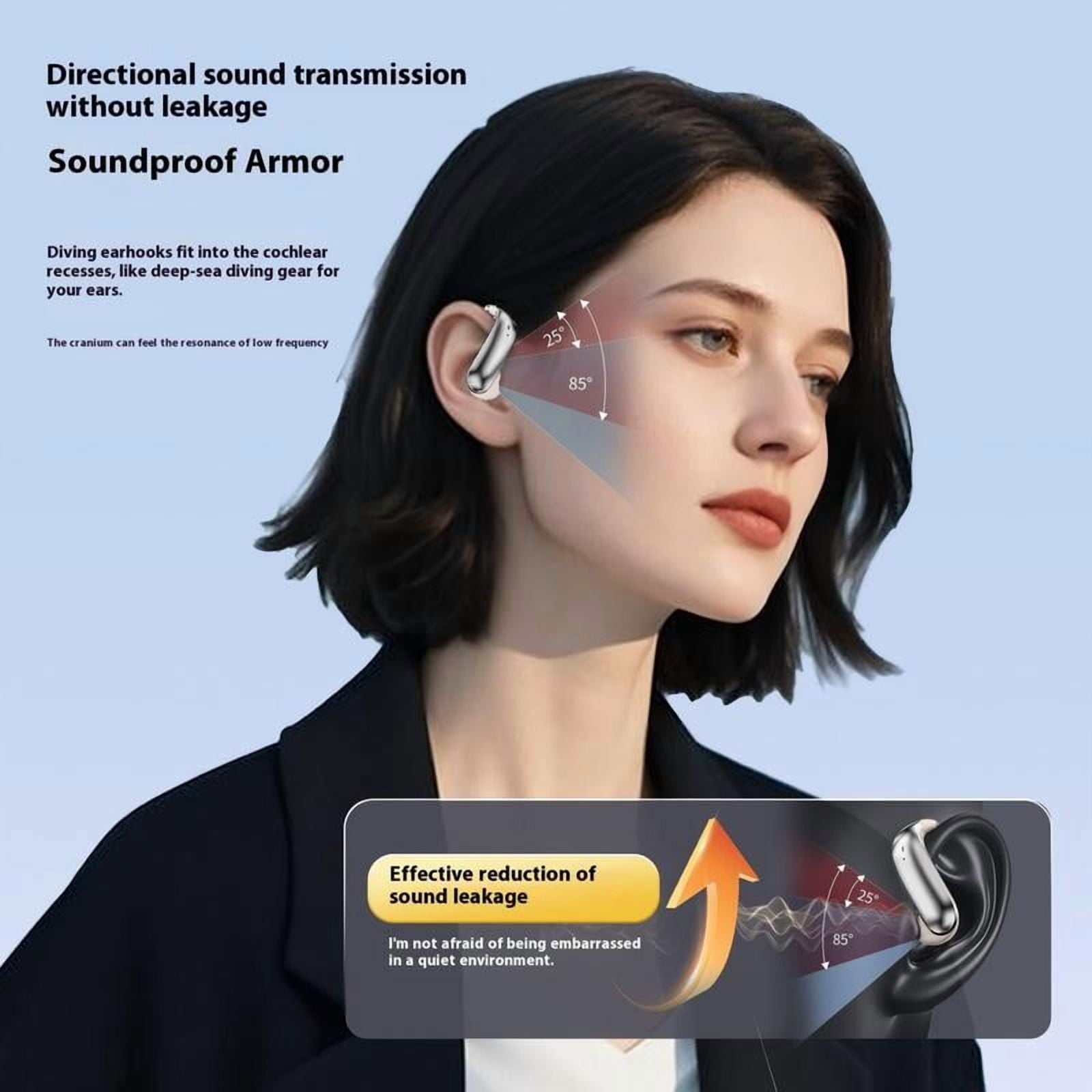 Monster Ear Buds-Bluetooth Headphones with Zero‑Gravity Titanium Ear‑Hook Design, Noise Isolation, 145H Playtime Wireless Earbuds Headset Bluetooth 6.0, IPX5 Waterproof