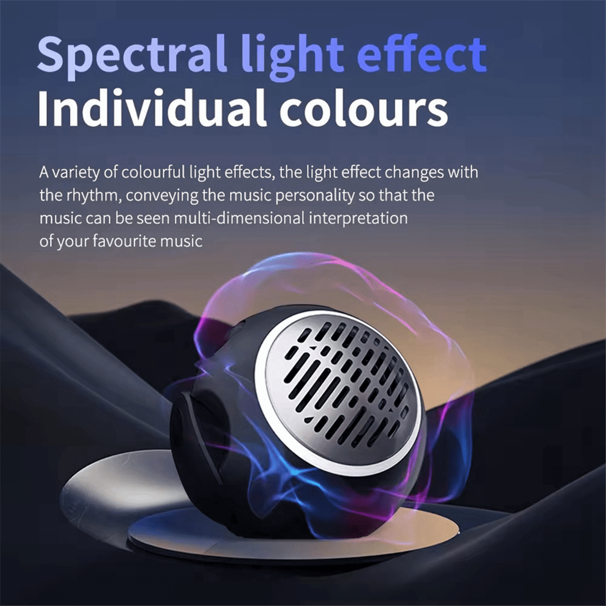 2-in-1 True Wireless Earphone with Speaker JM13 Pro Sports Earbuds with Heavy  and Ambient Lighting Effects,B
