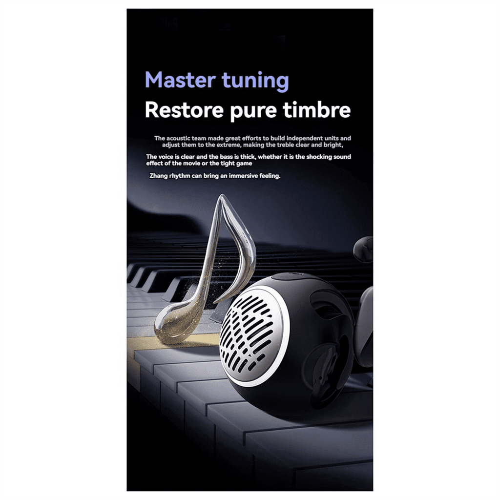 2-in-1 True Wireless Earphone with Speaker JM13 Pro Sports Earbuds with Heavy  and Ambient Lighting Effects,B