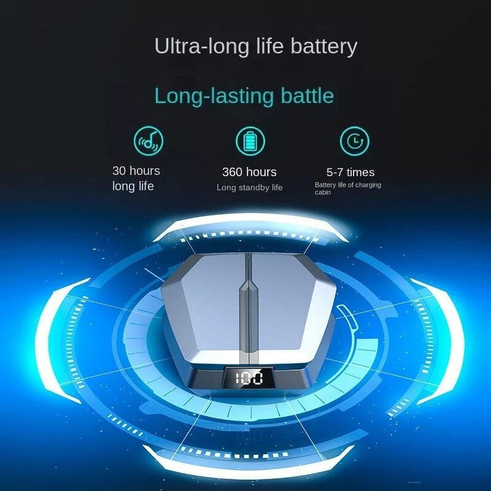 JX10 TWS Wireless Headphones Bluetooth Earphones Touch Control Low Latency Gaming Headsets HiFi Stereo Earbuds Digital Display