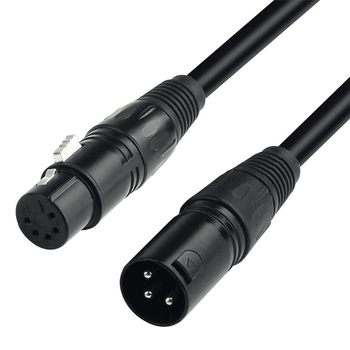 4X XLR Male 3 Pin to XLR Female 5 Pin &amp; XLR Female 3 Pin to XLR Male 5 Pin Audio Cable, for Microphone Stage Light