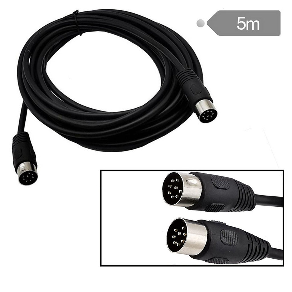 3X 8 Pin Din Male to Male Speaker Audio Cable Adapter for Surveillance Automotive Computers Television 5M