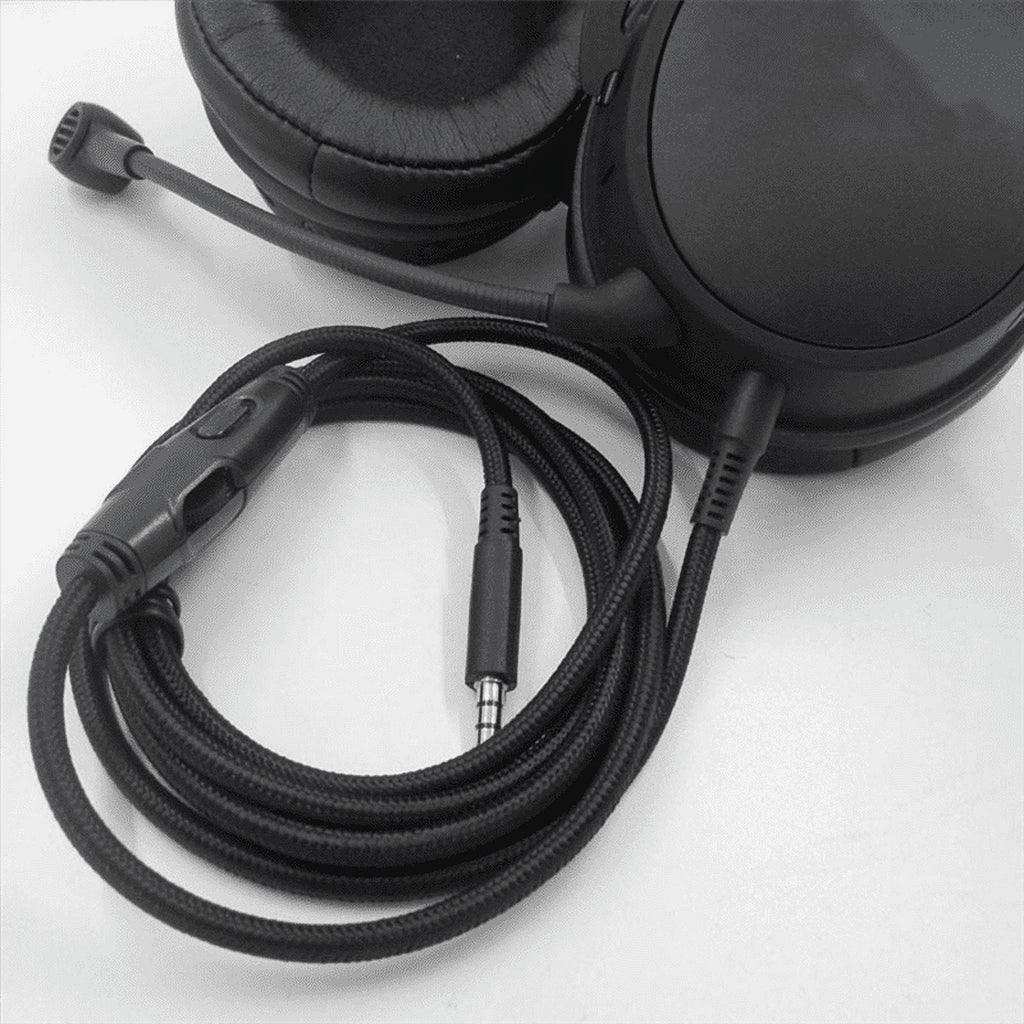 For Cloud Alpha/ Cloud Core Flight Headphone Cable with Volume Control Sound Control Headphone Cable