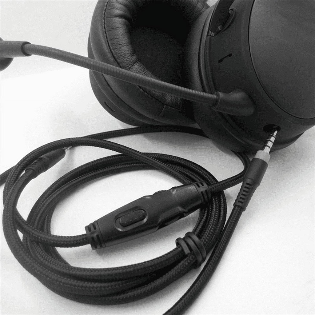 For Cloud Alpha/ Cloud Core Flight Headphone Cable with Volume Control Sound Control Headphone Cable