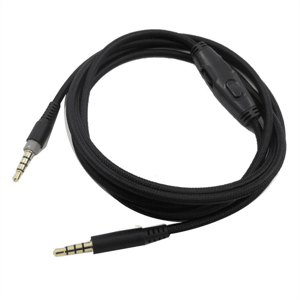 For Cloud Alpha/ Cloud Core Flight Headphone Cable with Volume Control Sound Control Headphone Cable