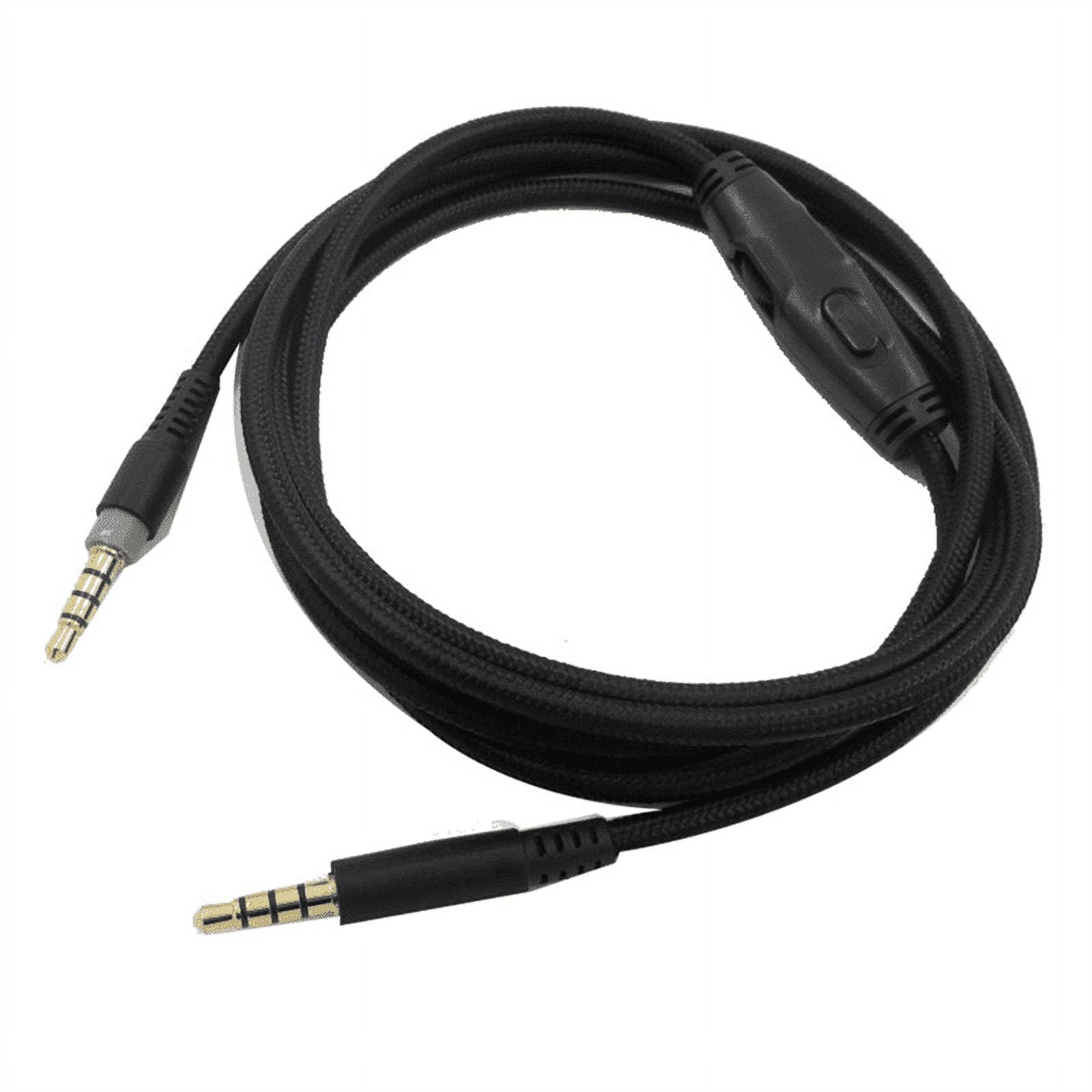 For Cloud Alpha/ Cloud Core Flight Headphone Cable with Volume Control Sound Control Headphone Cable