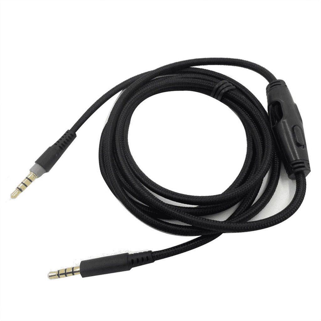 For Cloud Alpha/ Cloud Core Flight Headphone Cable with Volume Control Sound Control Headphone Cable