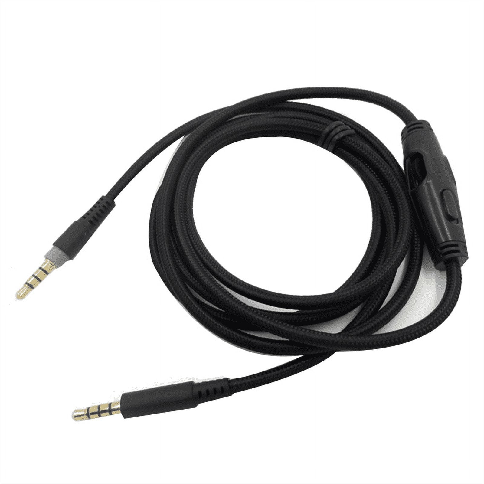 For Cloud Alpha/ Cloud Core Flight Headphone Cable with Volume Control Sound Control Headphone Cable