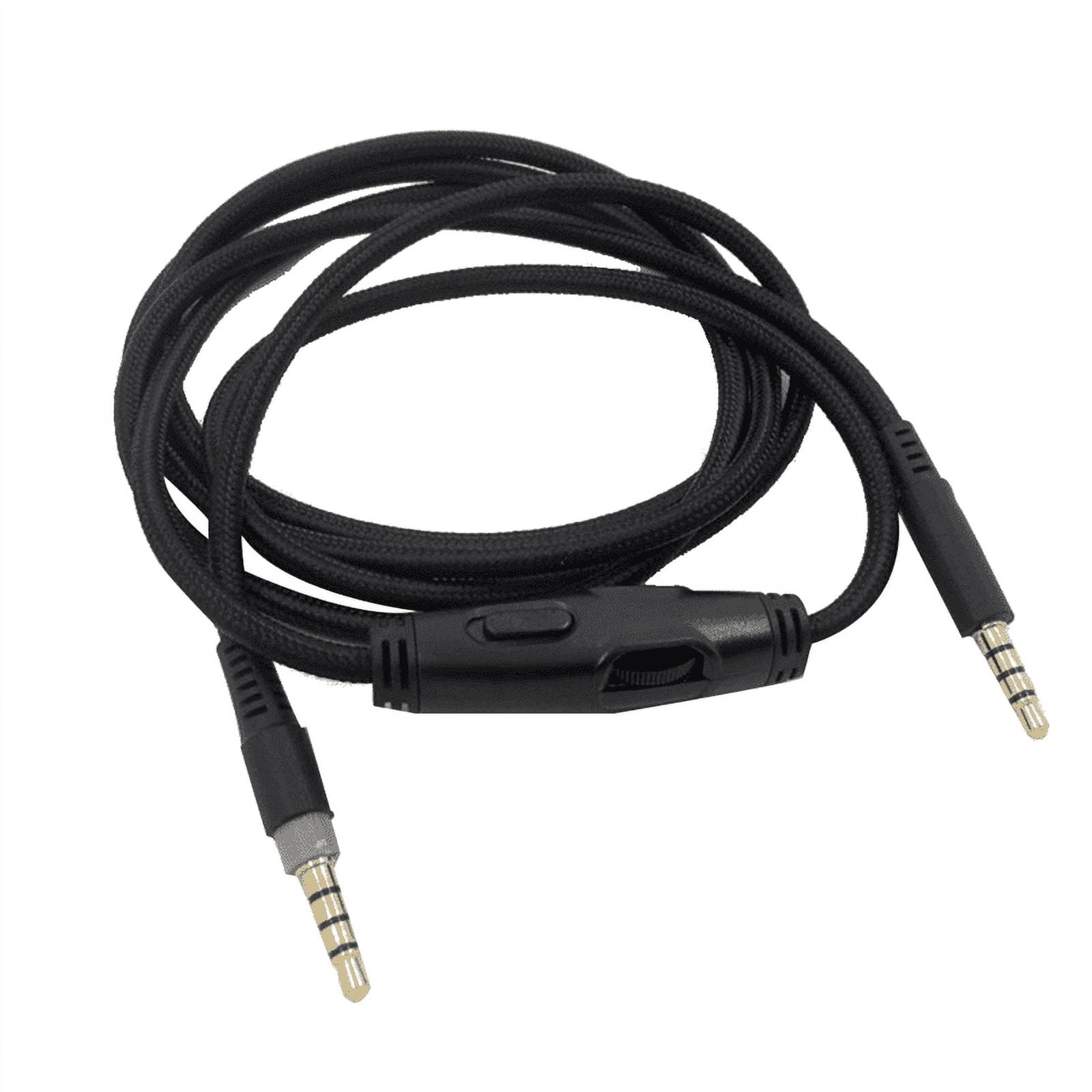 For Cloud Alpha/ Cloud Core Flight Headphone Cable with Volume Control Sound Control Headphone Cable