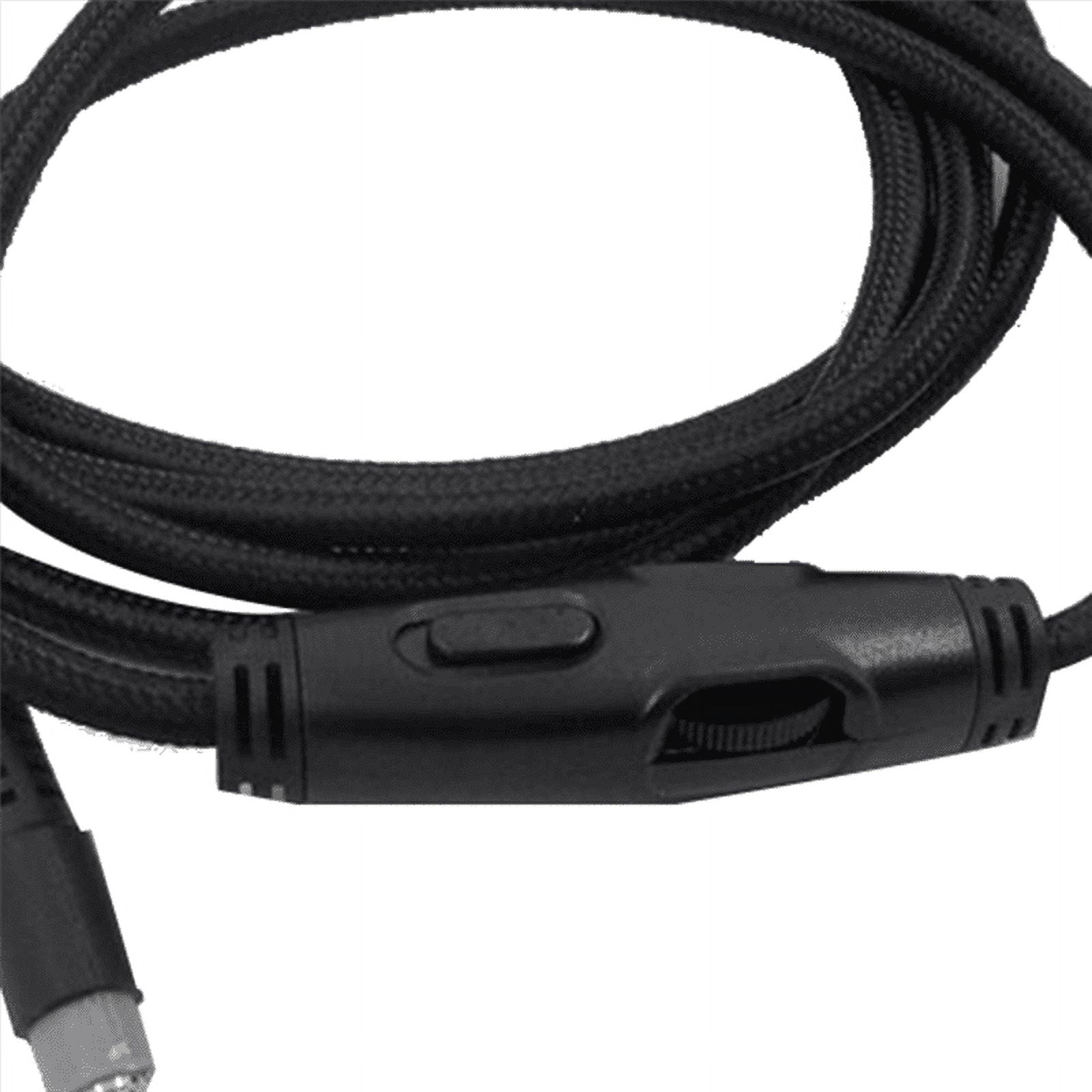 For Cloud Alpha/ Cloud Core Flight Headphone Cable with Volume Control Sound Control Headphone Cable