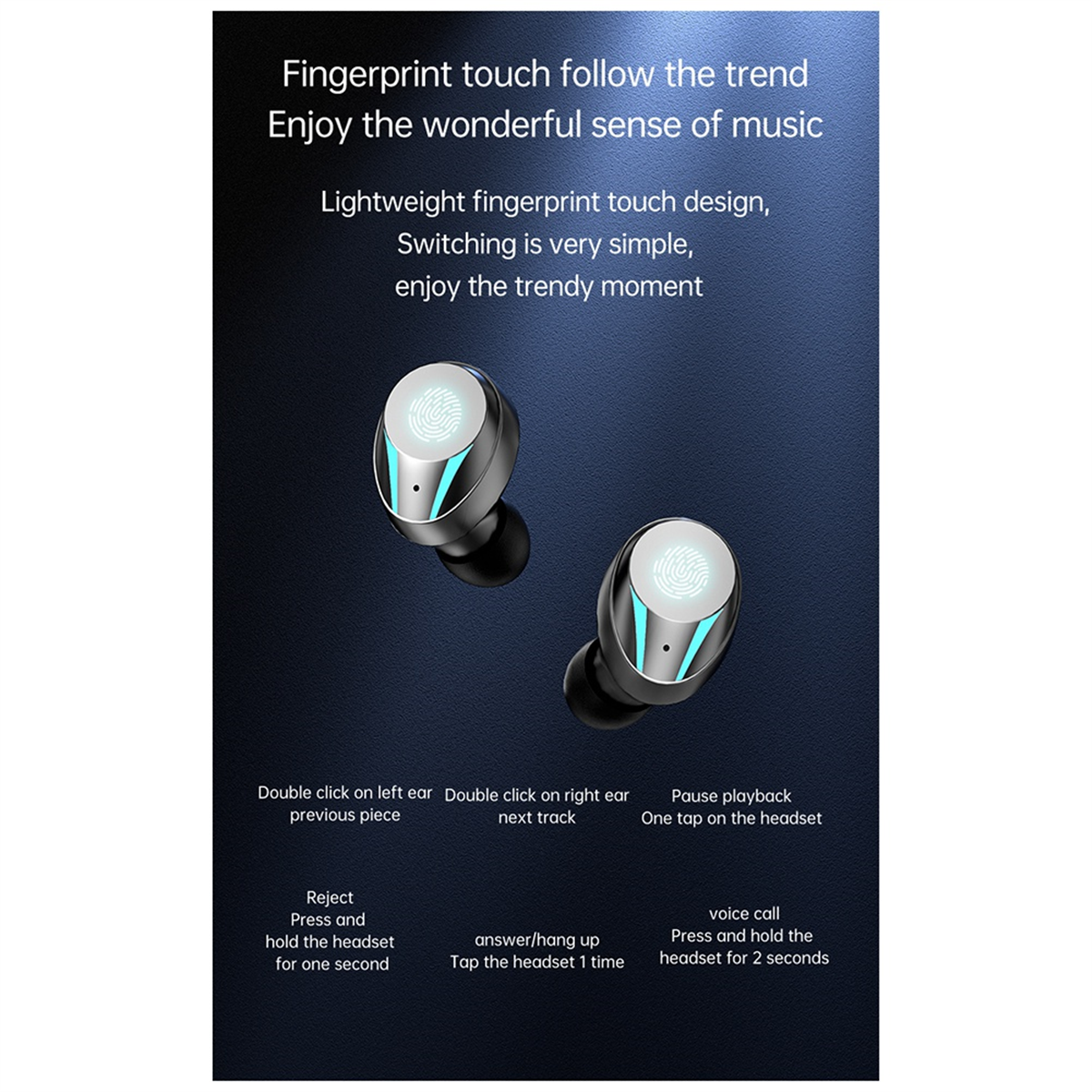 M47 In-Ear Earphone 2 in 1 Earbuds Portable Speaker Wireless Headphone BT 5.3 Stereo Headset M47 In-Ear
