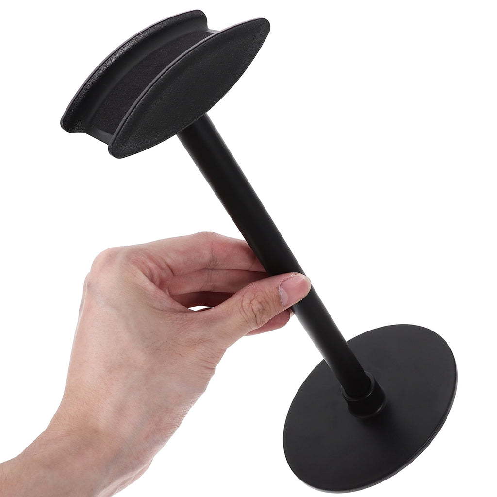 Mic Detachable Headphone Display Stand 25x12x9.5cm Black