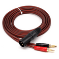 4X XLR to Banana Speaker Cable,XLR 3 Pin Female to Dual Banana Plugs Audio Cable, Gold-Plated 4mm Plug to XLR3 Pro HiFi