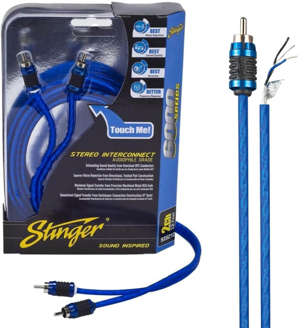 3 FT 6000 Series Audiophile Grade RCA Interconnect Cable, Subwoofer Cable (, 3 feet)