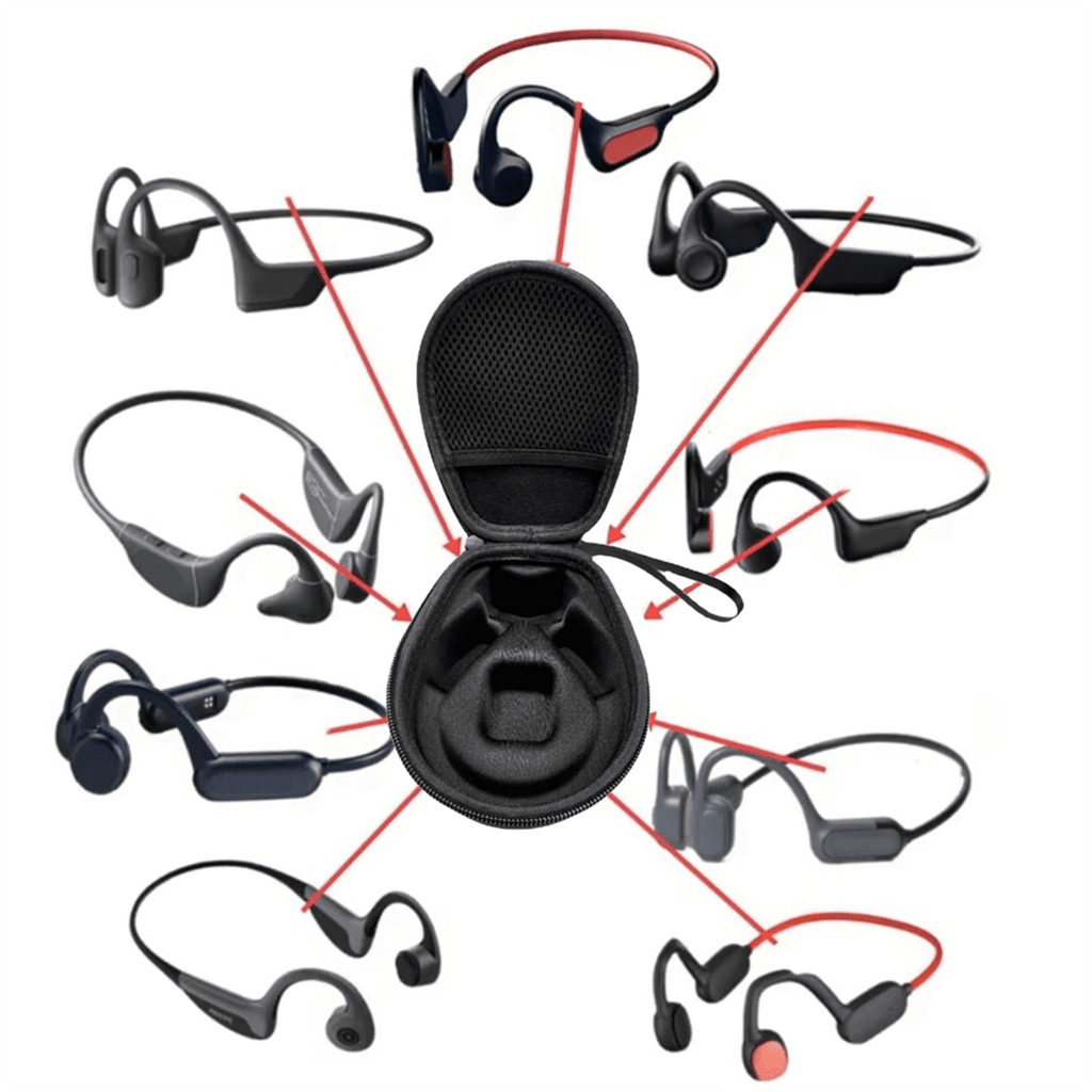 Bone Conduction Earphone Storage Bag Soft EVA Headphone Earbuds Protector Storage Bags