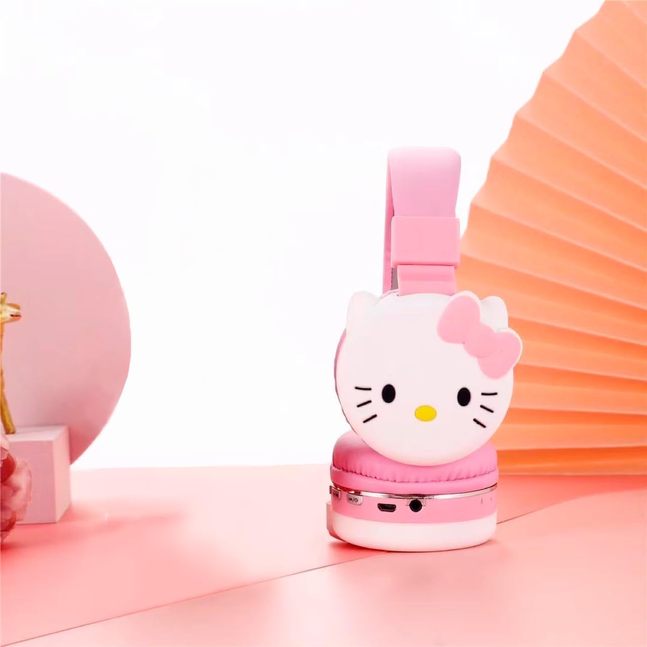 HELANHO Cute Cartoon Kuromi Wireless Bluetooth Headphones with Microphone - Stylish Stereo Earphones, Fashionable Gift for Teens &amp; Adults QQH63-2352
