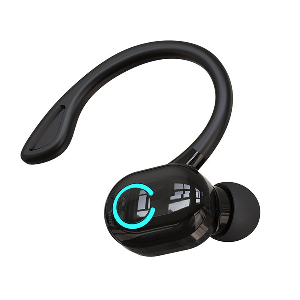 TOP! S10 Earphone Wireless Bluetooth 5.2 Ear-Mounted HIFI Stereo Voice Control Earphones IPX with Microphone,Black