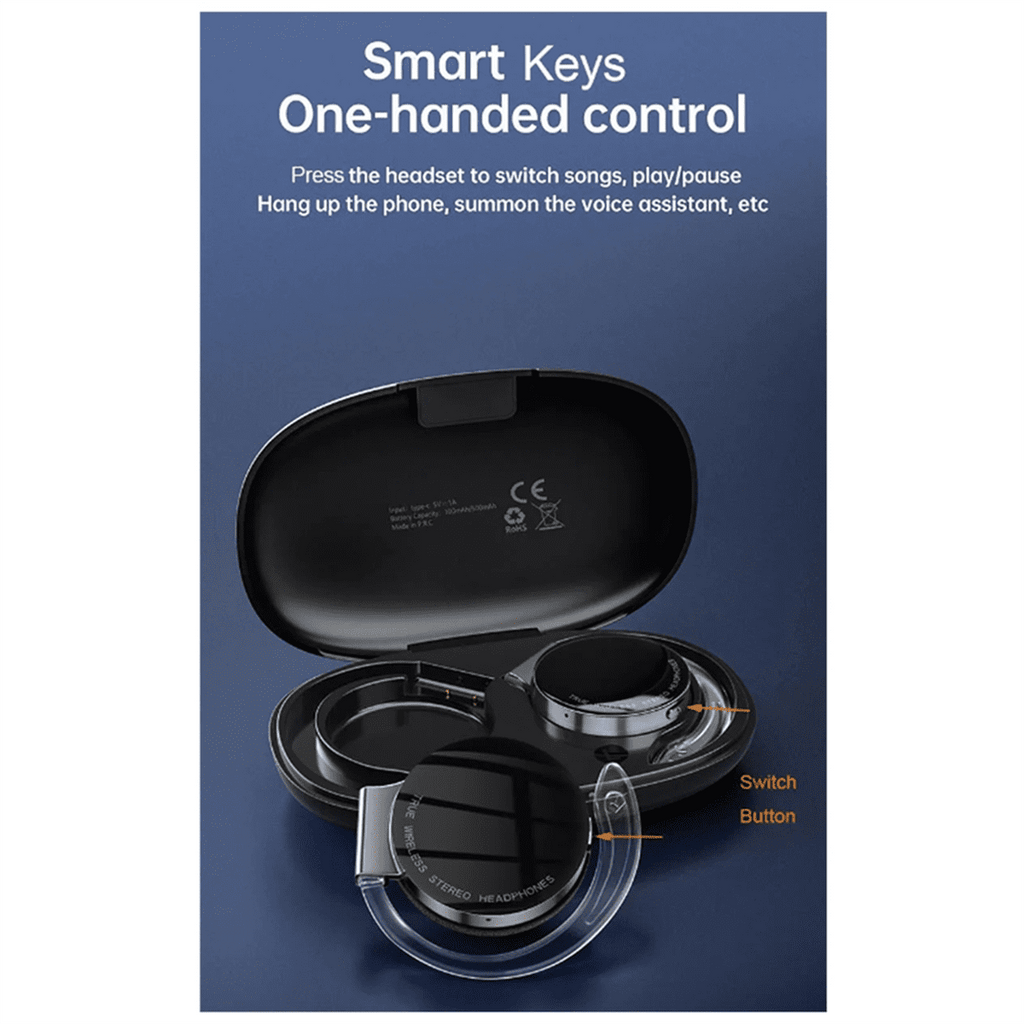 Over-Ear Wireless Earphone Long Battery Life Bluetooth 5.2 Open-Ear Hook Cordless Stereo Never Drop HiFi
