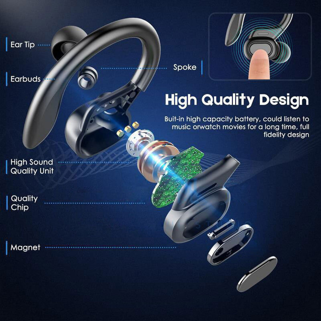 TWS Driver Diameter Bluetooth Wireless VV2  Type Earphone Earbuds Headset Headphone Pads Material with Microphone Volume Control