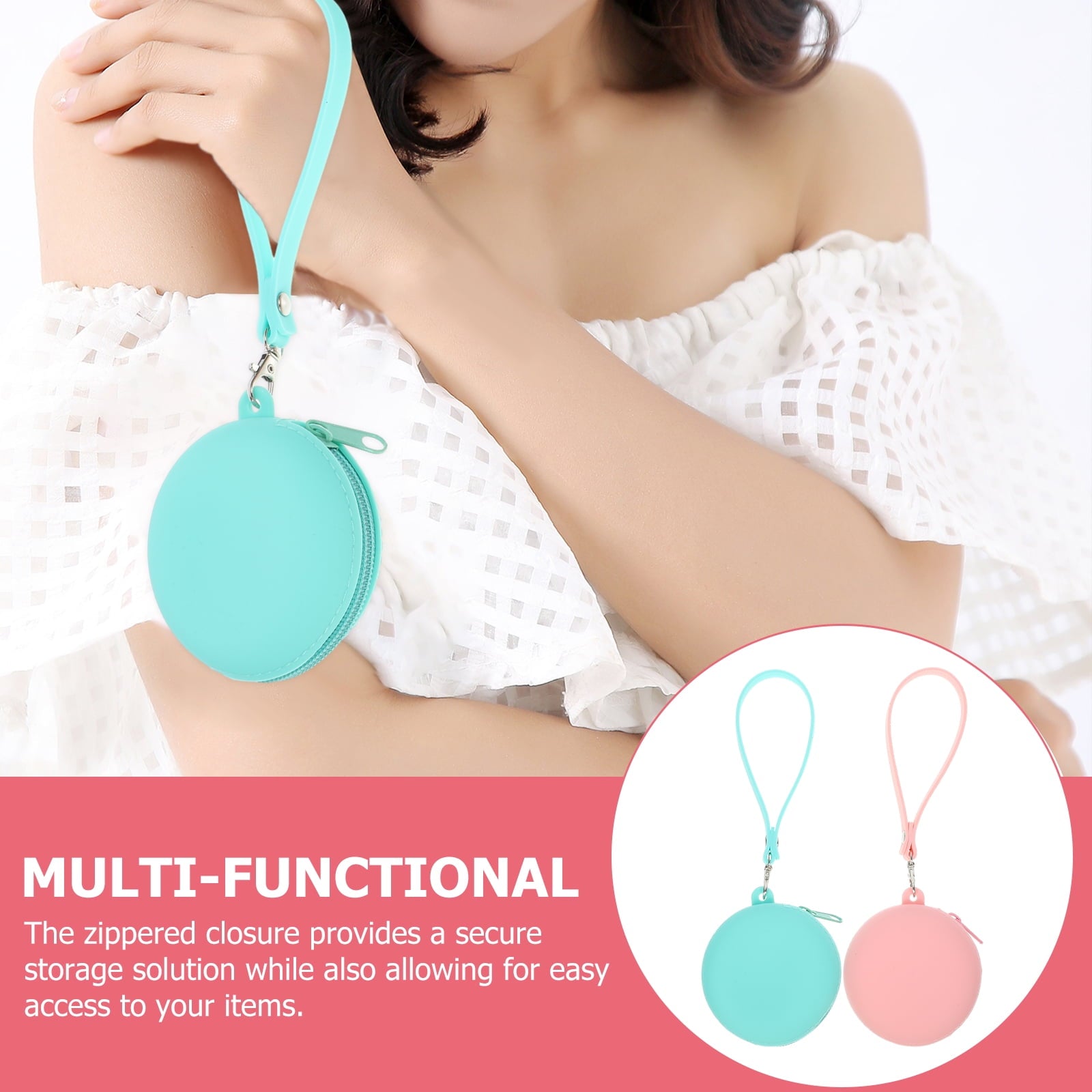 2 Pcs Earbud Case Portable Headphone Travel Child