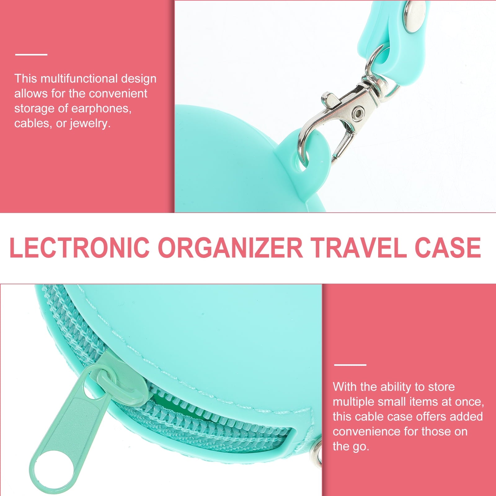 2 Pcs Earbud Case Portable Headphone Travel Child