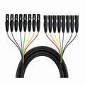 8 Channel 2m Professional Multi-Media 3 Pin XLR Cable Male to Female Balanced Audio Extension Cord,1 * Audio Cable