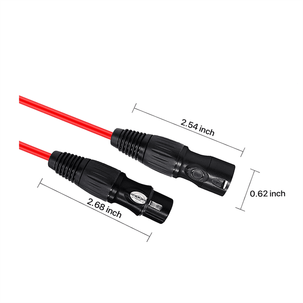 8 Channel 2m Professional Multi-Media 3 Pin XLR Cable Male to Female Balanced Audio Extension Cord,1 * Audio Cable