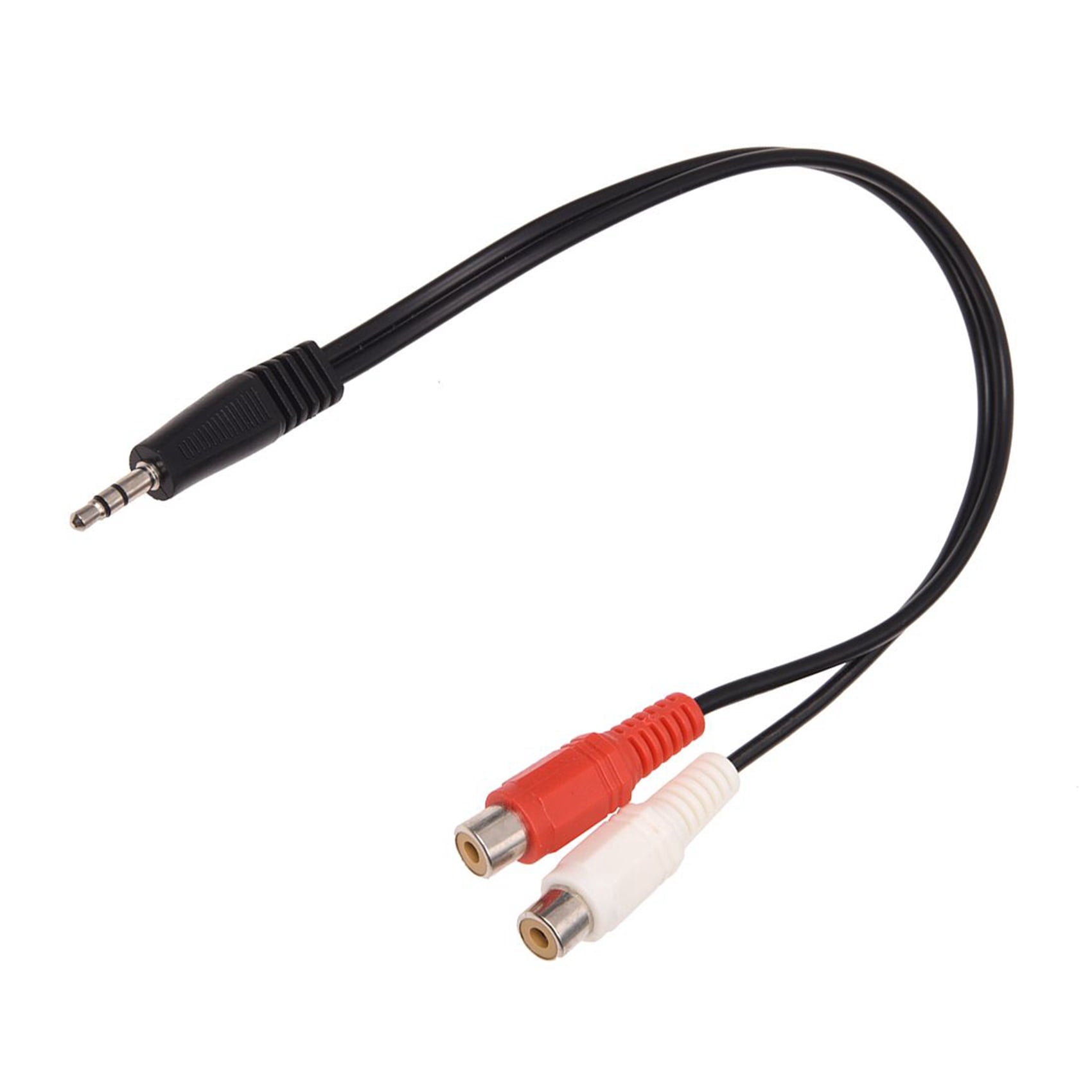 10X 3.5mm Stereo Adapter Headphone Jack to 2 Jack Adapter Audio Cable, 3.5mm Male to 2X Female