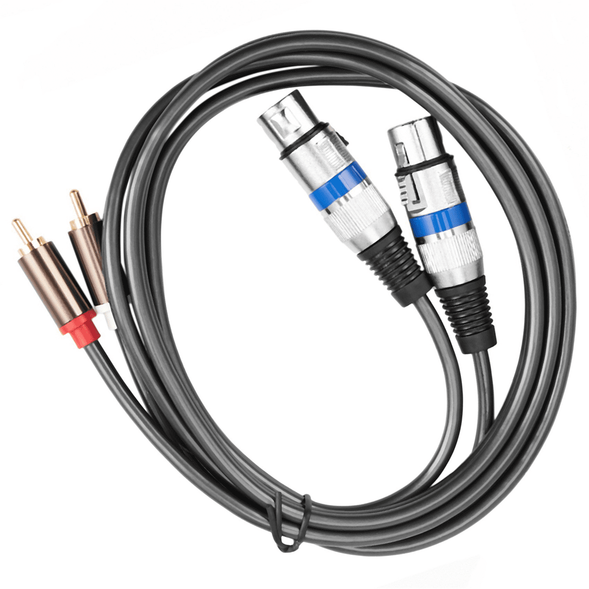 5X Hifi Audio Cable 2 Male to Xlr 3 Pin Female Mixing Console Amplifier Dual Xlr to Dual Shileded Cable 1.5M
