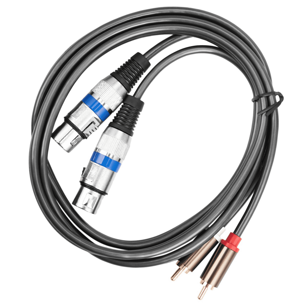 5X Hifi Audio Cable 2 Male to Xlr 3 Pin Female Mixing Console Amplifier Dual Xlr to Dual Shileded Cable 1.5M