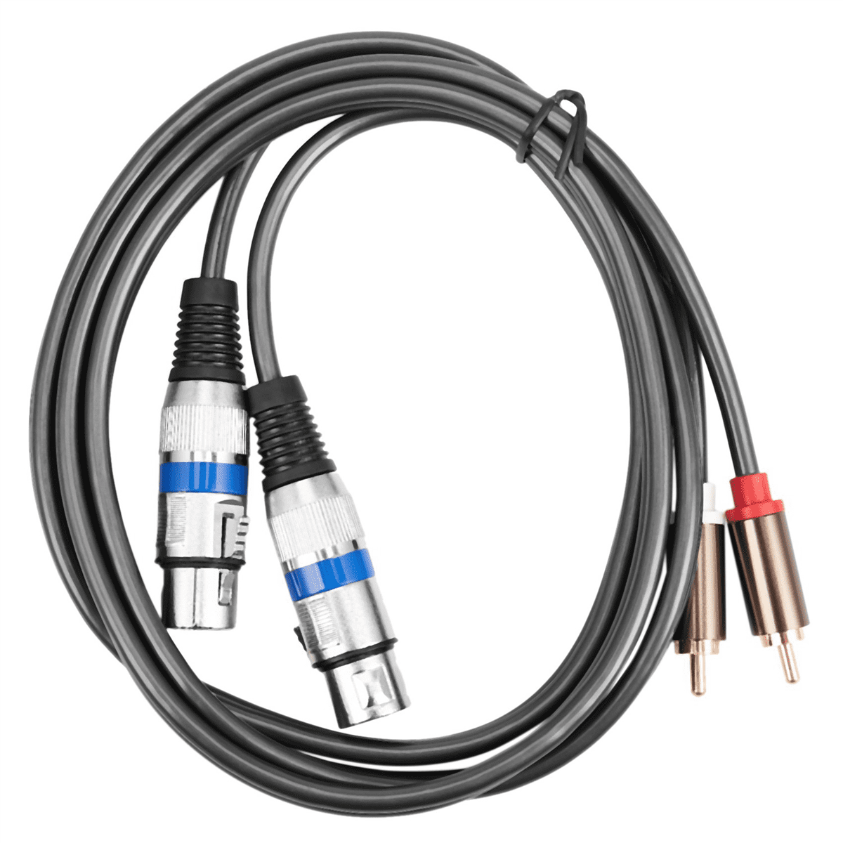 5X Hifi Audio Cable 2 Male to Xlr 3 Pin Female Mixing Console Amplifier Dual Xlr to Dual Shileded Cable 1.5M