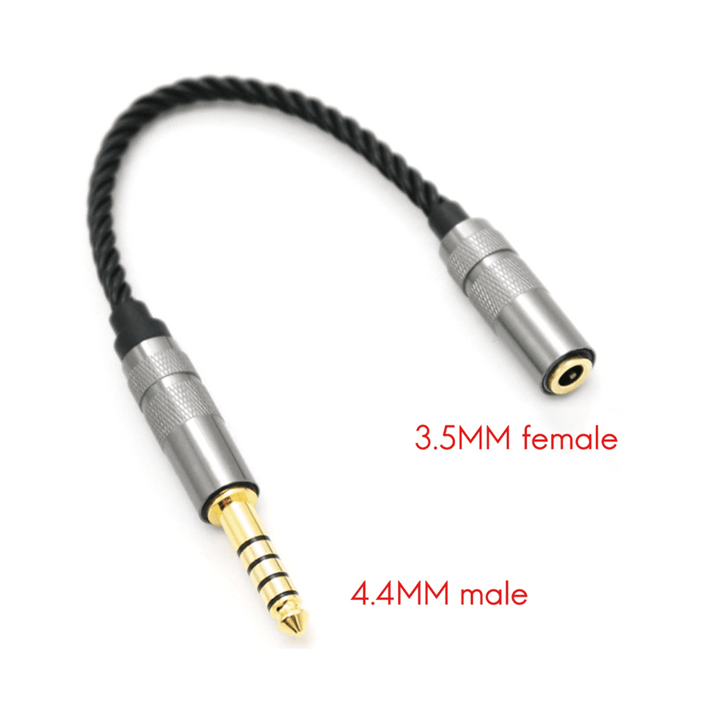 HIFI 4.4MM Balanced Headphone Adapter Audio Cable 4.4 XLR 4 Pin Male to Female Angle