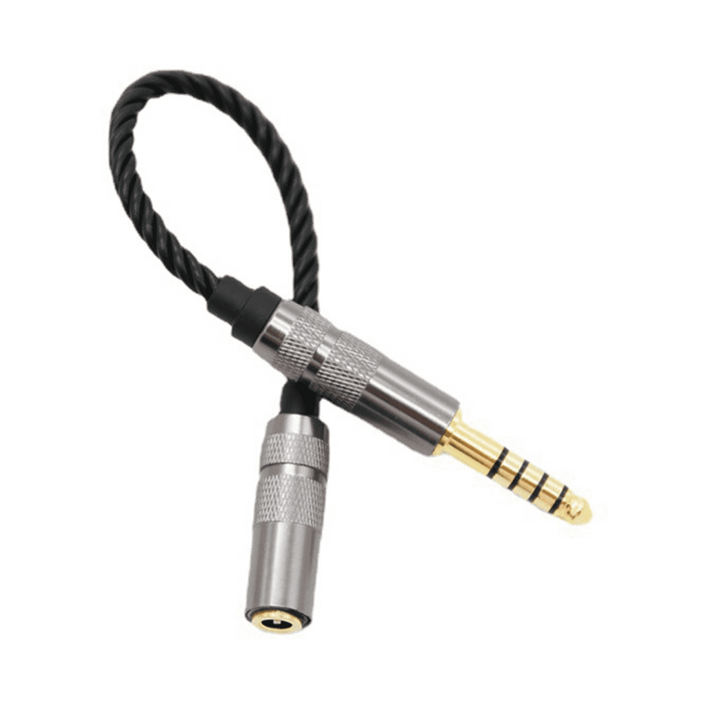 HIFI 4.4MM Balanced Headphone Adapter Audio Cable 4.4 XLR 4 Pin Male to Female Angle
